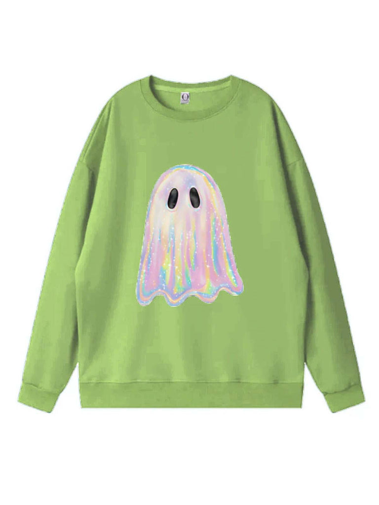Vintage 1980er Halloween Geist Kürbis Sweatshirt