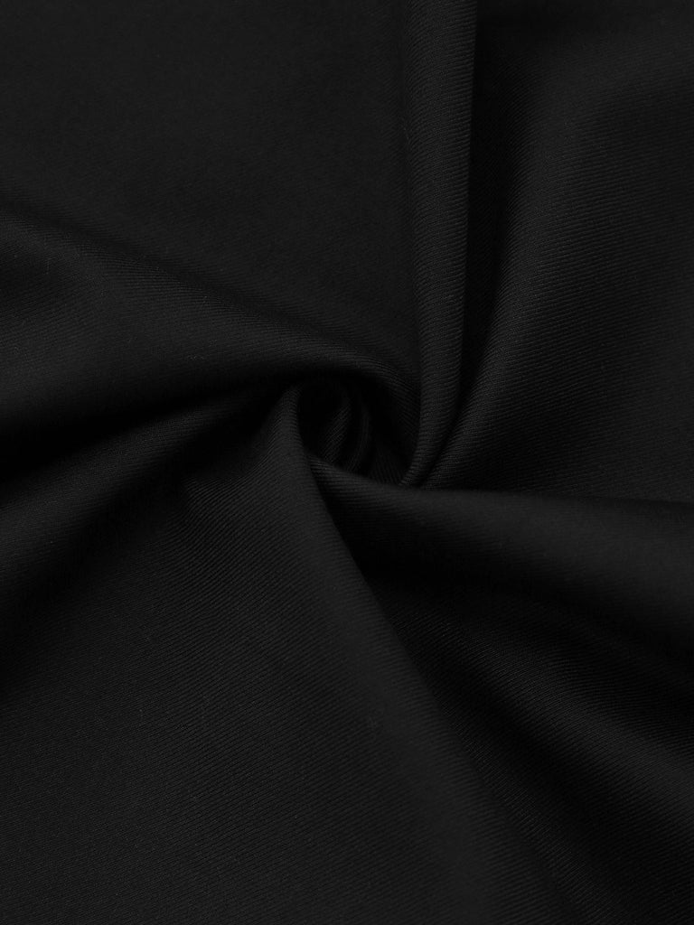 Schwarz 1950er Bogen Decor Solide Rock