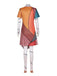 Multicolor 1940er Halloween Nightmare Sally Kleid