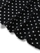 [Vorverkauf] Schwarz 1930er Spitze Patchwork Polka Dot Kleid