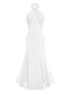 1930er Solide Chiffon Criss Kreuzen Trägerlos Cabrio Kleid