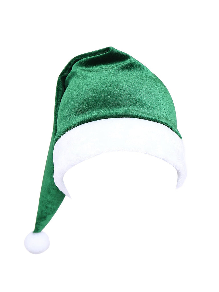 Grün 1960er Samt Bogen Stehkragen Abgestuft Kleid