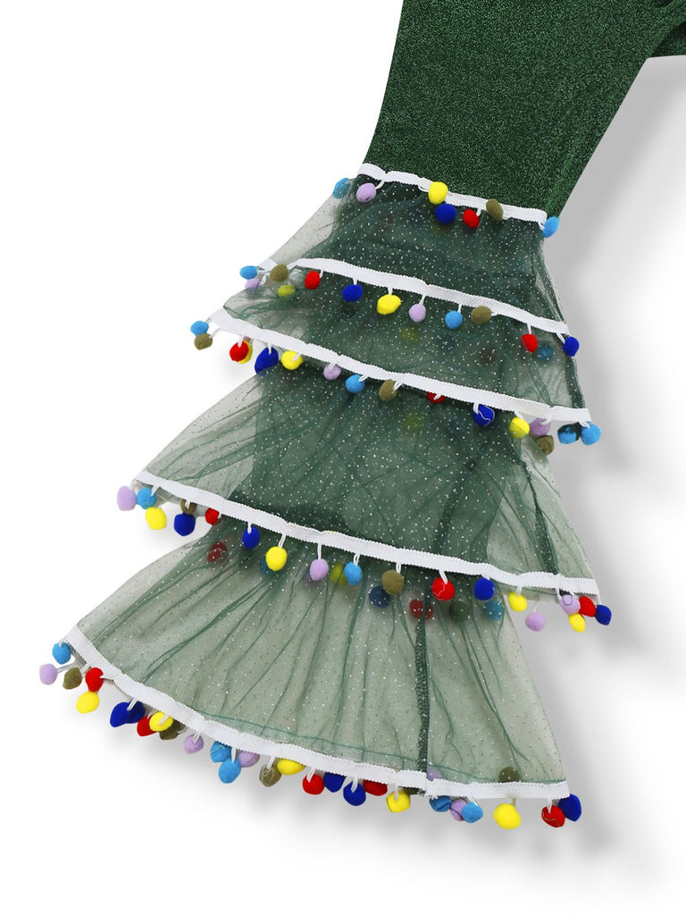 [Vorverkauf] Grün 1980er Solide Glitzernd Verspotten Netz Jumpsuit