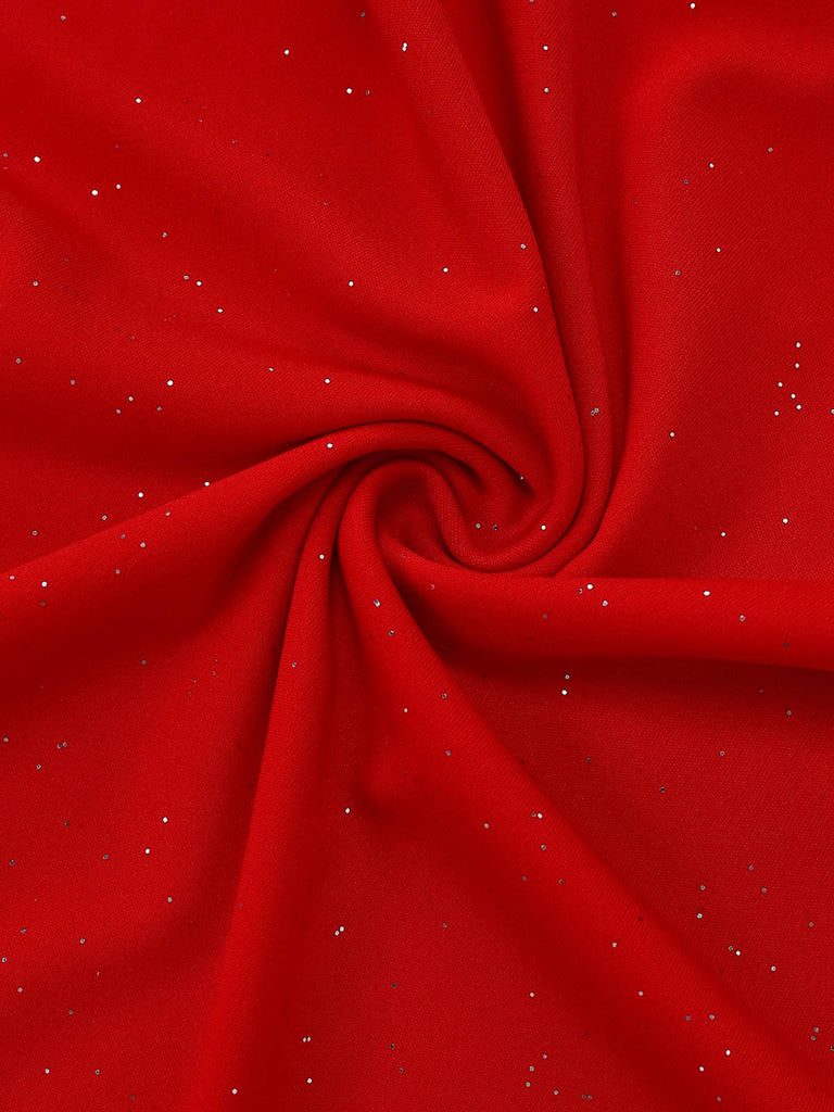 1930er Schulterfrei Schimmernd Meerjungfrauen Kleid