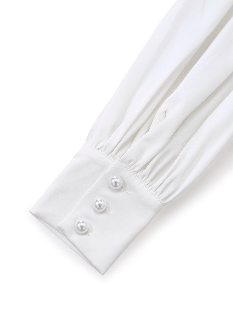 [Vorverkauf] Blau 1950er Hemd Kragen Vichy Kariert Patchwork Kleid