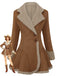 Vintage 1970er Revers Ausgestellter Saum Suede Jacke