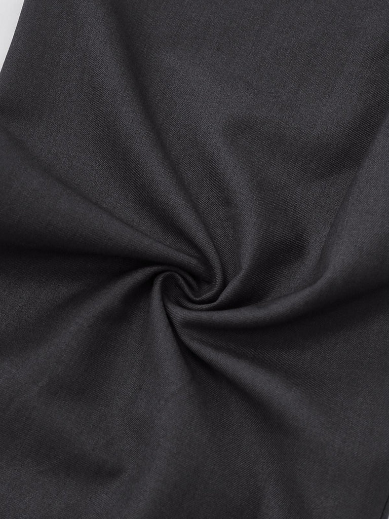 [Vorverkauf] Beige 1950er Perlen Besetzt Bogen Bindhals Jumpsuit