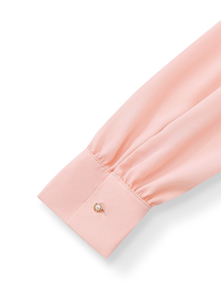 [Vorverkauf] Rosa 1930er Rüschen Unregelmäßig Revers Jumpsuit