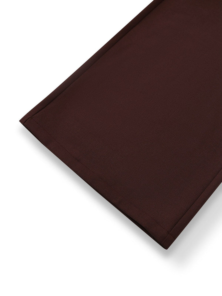 [Vorverkauf] Rosa 1930er Rüschen Unregelmäßig Revers Jumpsuit