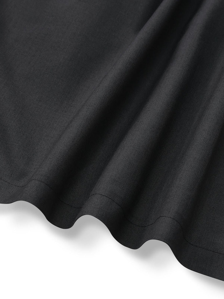 [Vorverkauf] Grau 1960er Bubikragen Spitze Falsch Zweiteilig Kleid