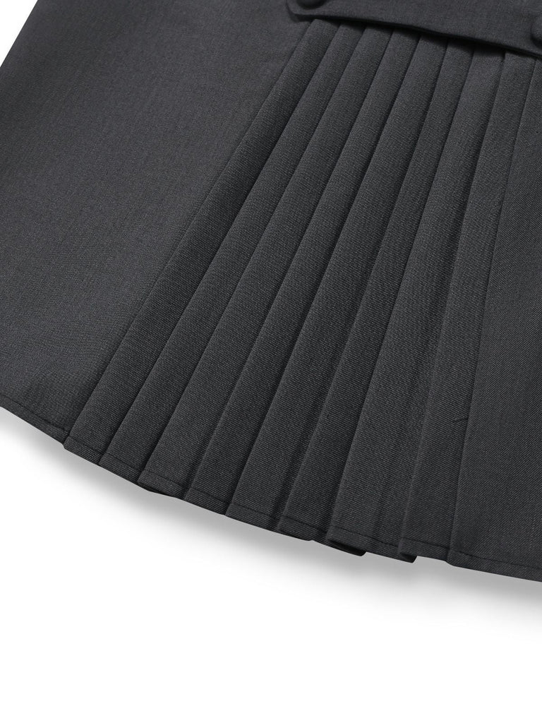 [Vorverkauf] Blau 1930er Bogen Schleife Gürtel Bleistift Kleid