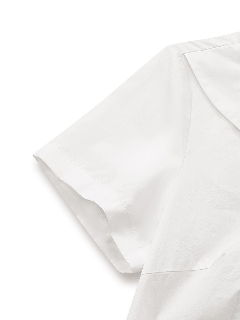 [Vorverkauf] Multicolor 1950er Bunt Polka Punkte Bogen Kleid