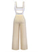1950er Trägerlos Cut-Out Patchwork Jumpsuit Set