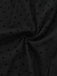 [Vorverkauf] Schwarz 1960er Tupfen Bogen Detail Seite Schlitz Kleid