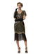 1920er Pailletten Perlen Fransen Charleston Kleid