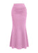 30er Maxirock mit Hohe Taille und Raffung