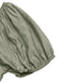 Grünes Boho-Kleid im Stil der 1950er Jahre mit eckigem Ausschnitt und Puffärmeln, Größe 4
