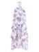 Lavendeles 30er Kleid mit Rüschen und Neckholder