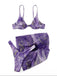 Lila dreiteiliges Bikini-Set 3