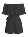 Einfarbiger, schulterfreier Falten-Jumpsuit aus den 1960er Jahren, Größe 4