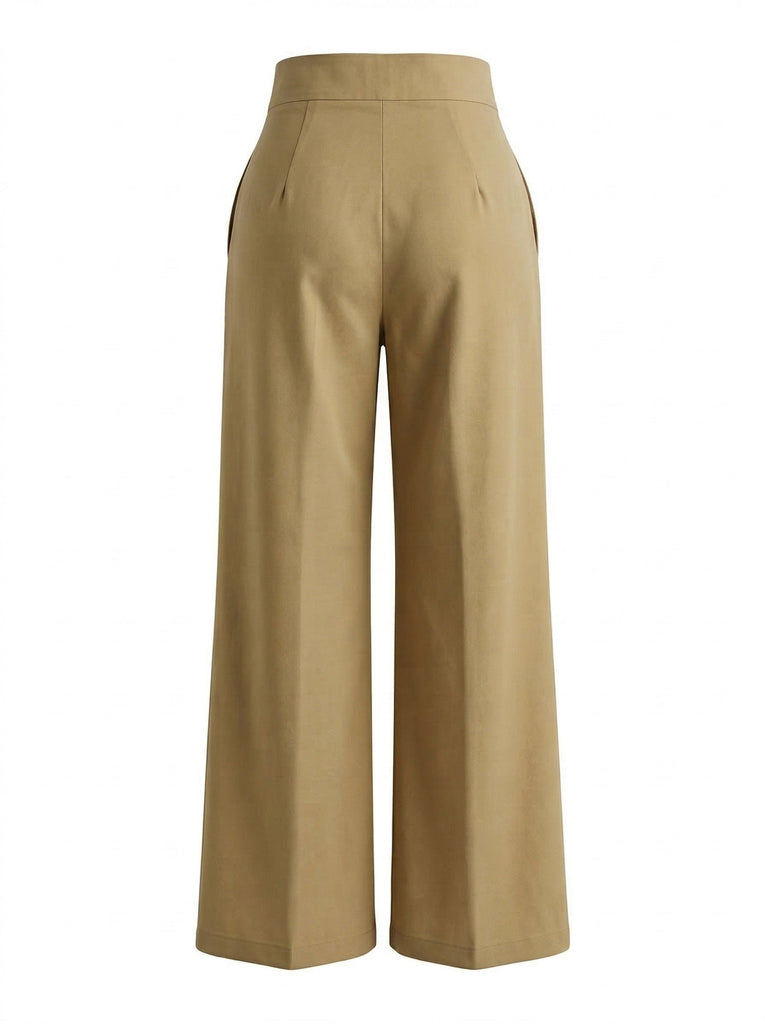 1940er Uni Crisscross Wide-Leg Hose