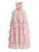 60er Swingkleid mit Neckholder und Rüschen