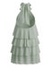 60er Swingkleid mit Neckholder und Rüschen