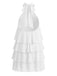 60er Swingkleid mit Neckholder und Rüschen