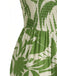 1970er Unregelmäßiger Print Trägerloser Boho Overall