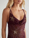 1970er Sheer Celestial Besticktes Pailletten Maxi Cover-Up Kleid