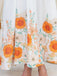 50er Swingkleid mit V-Ausschnitt und Neckholder