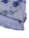Blaues 50er Kleid mit Puffärmel und V-Ausschnitt