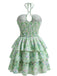 60er Kleid mit Ditsy-Blumen und Cut-out