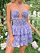 60er Kleid mit Ditsy-Blumen und Cut-out