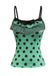 80er Ärmelloses mit Polka-Dots und Tank-Top