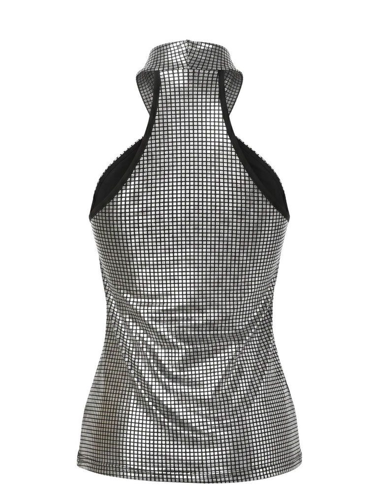 60er Top mit Neckholder und Criss-Cross