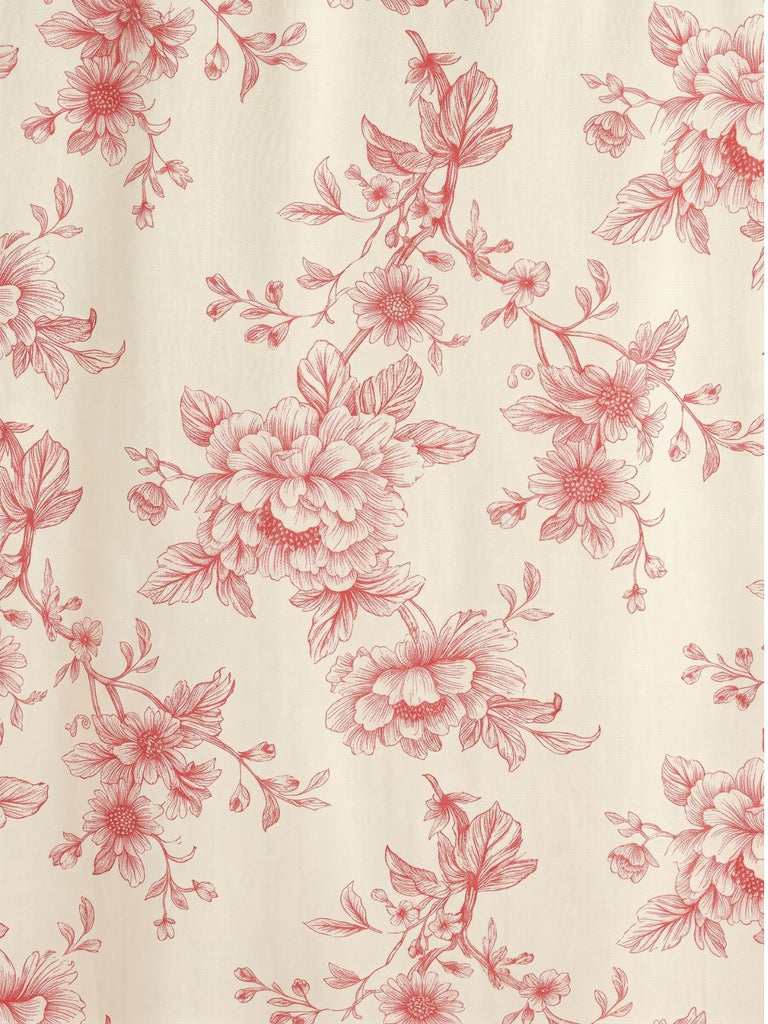 40er Midikleid mit Blumen und Spitze