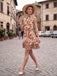 50er Swingkleid mit Neckholder und Blumen