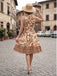 50er Swingkleid mit Neckholder und Blumen