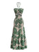 30er Plisséekleid mit Blumen und Neckholder