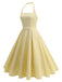 50er Kleid mit Neckholder und Streifen