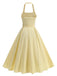 50er Kleid mit Neckholder und Streifen