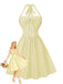 50er Swing-Minikleid mit Streifen und Bindekragen
