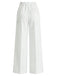 Weiße 50er Hose mit roter Doppelknopfleiste