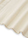 Beige 40er Kleid mit Kappärmel und Blumen