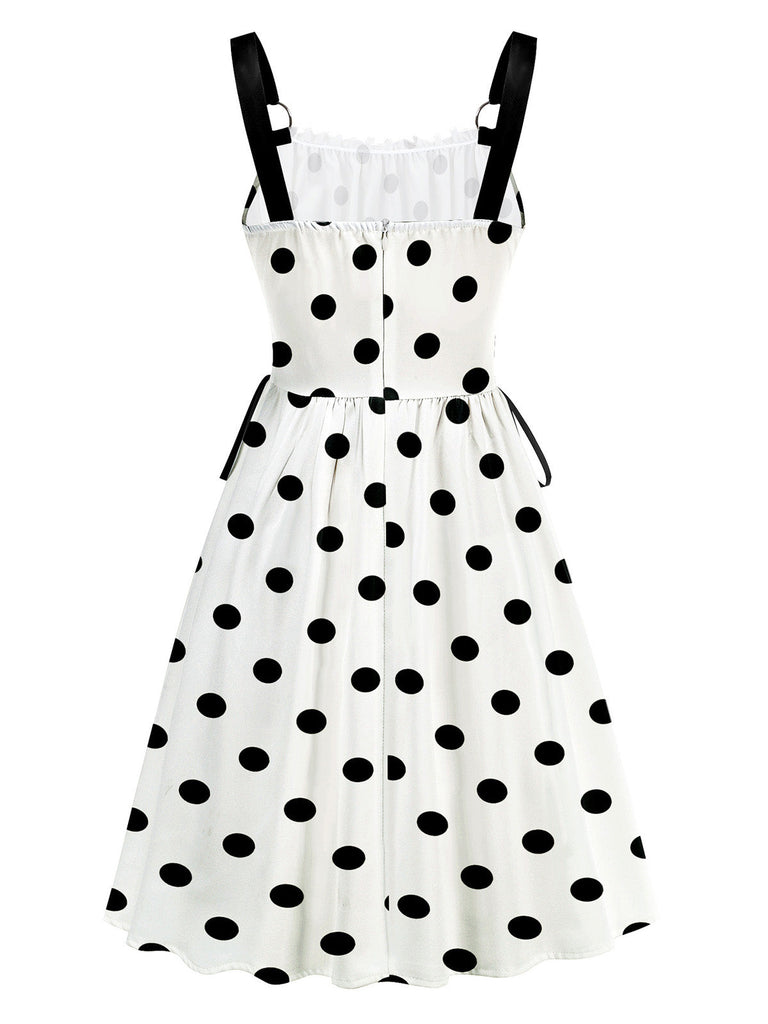 50er Kleid mit Hohe Taille und Schnürung