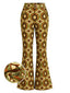 [Vorverkauf] 70er Schlaghose mit Psychedelic-Print und hoher Taille