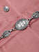 Rosa 70er Jumpsuit mit Neckholder und Reverskragen