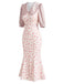 30er Meerjungfrauenkleid mit Blumen