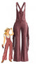 70er Western-Jumpsuit aus Wildleder mit Fransen und ausgestelltem Bein